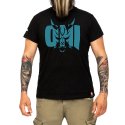T-shirt ONI con logo azzurro by YariNoHanzo su modello