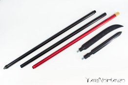 SET NAGINATA + YARI CON LAMA IN PLASTICA ED ASTA IN ALLUMINIO