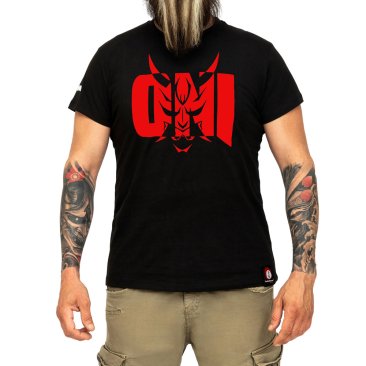T-shirt ONI by YariNoHanzo con logo rosso sul petto