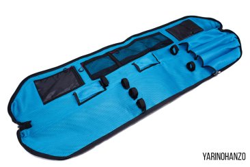 borsa katana PREMIUM XL per 3 spade e accessori custodia imbottita YariNoHanzo per iaido kendo arti marziali