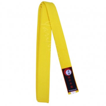 cintura gialla per karate e judo