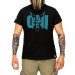 T-shirt ONI con logo azzurro by YariNoHanzo su modello