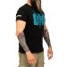 T-shirt ONI con logo azzurro by YariNoHanzo su modello